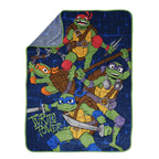 Jay Franco Kids Plush Throw Blanket - Blue - Teenage Mutant Ninja Turtles / 46x60 - Throw Blanket view 4