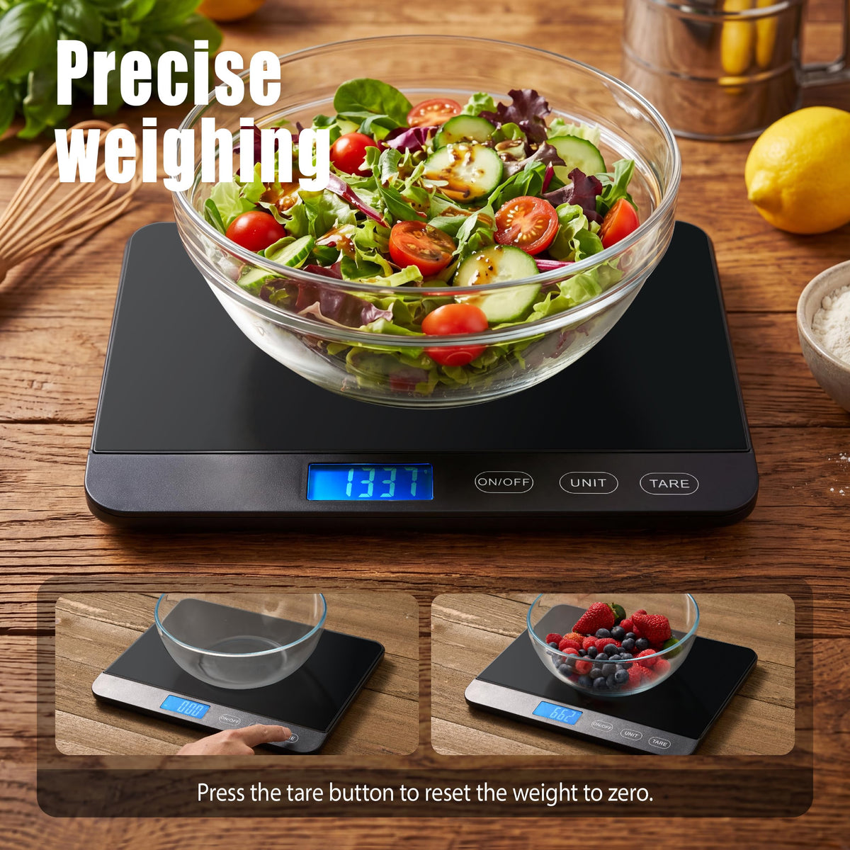 Ionsno Food Scale 44lb/20kg - #01 Black / Large view 3