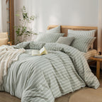 BESTOUCH Cotton Solid Duvet Cover Set - view 6