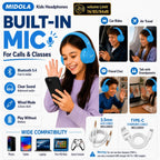 Kids Bluetooth Headphones Wireless - Blue view 5