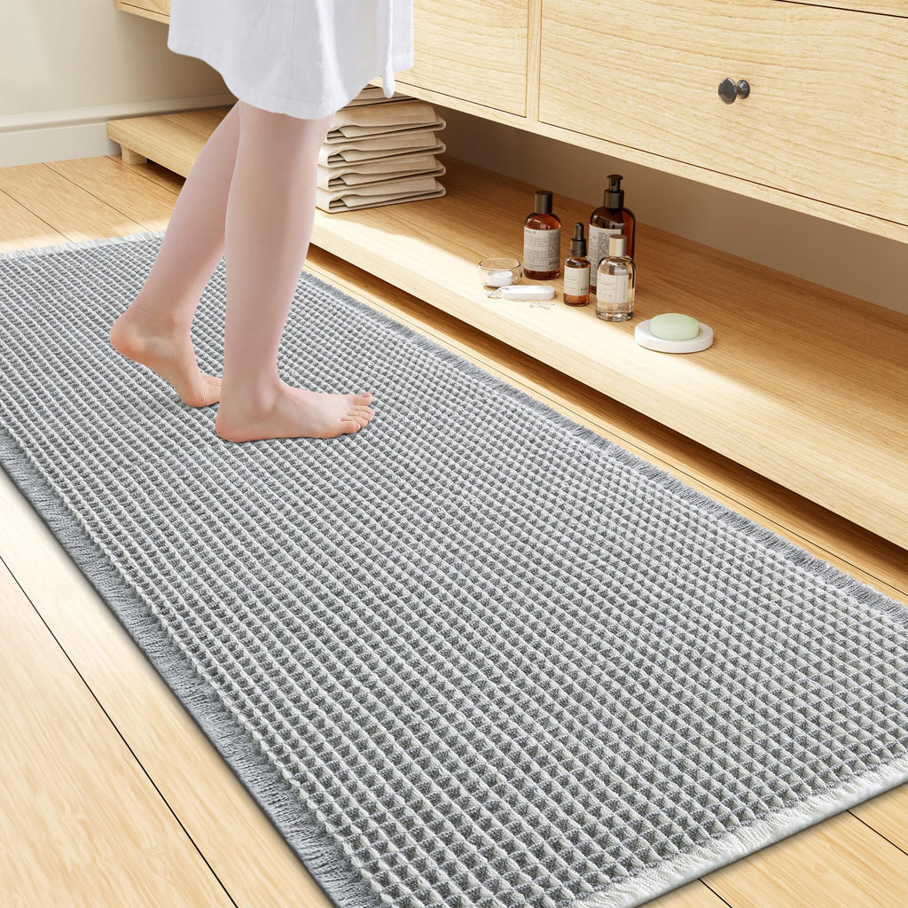 Smiry Waffle Bath Mat