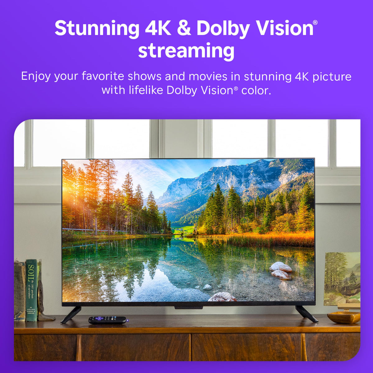 Roku Streaming Stick 4K with Voice Remote - HDR10+ & Dolby Vision