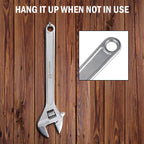Olympia Tools 24" Adjustable Wrench, Heavy Duty Drop Forged Steel, Chrome Plated, Precision Machined Jaws, Rust
