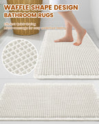 Smiry Waffle Bath Mat