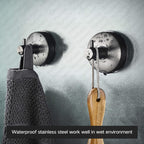 YOHOM Suction Cup Hooks - 4 Brushed Black view 3