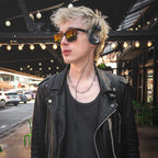 Koss Retro 80s Style On-Ear Headphones, Wired 3.5mm Plug - Black; Silver view 6