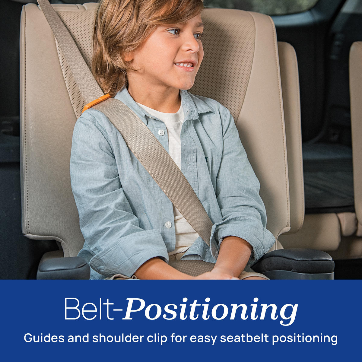 Chicco GoFit ClearTex Plus Backless Booster Seat, Lower Anchor Attachment