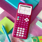 TI-84 Evo Graphing Calculator Texas Instruments, Raspberry (84EVO/FC/1L1/A8)