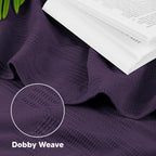 Utopia Bedding 100% Cotton Thermal Blanket Soft - Plum / Twin view 2