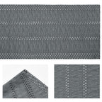 Artoid Woven Farmhouse Hollow Table Runner - Dark Grey / 12" x 72", Table Runner view 5