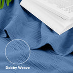 Utopia Bedding 100% Cotton Thermal Blanket Soft - Wedgewood / Twin view 2