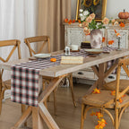 AQOTHES Plaid Fall Thanksgiving Table Runner - view 16