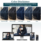 PAVILIA Knit Throw Blanket, Soft Knitted Farmhouse - Navy Blue / 60 X 80 Inches - Twin view 5
