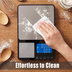 Ionsno Food Scale 44lb/20kg - #01 Silver / Dual Platform view 4