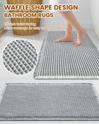 Smiry Waffle Bath Mat
