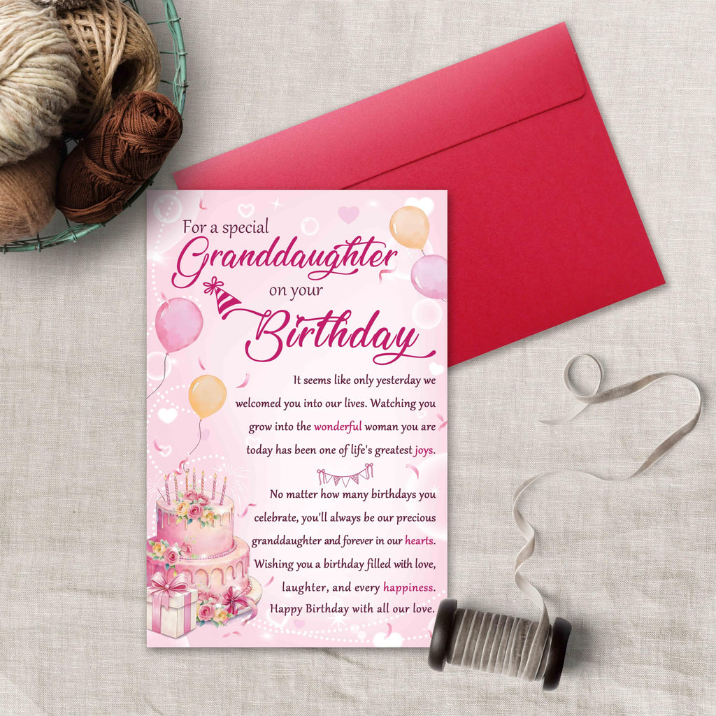 Nicavvi Birthday Card 99-102+151-156 - Special Granddaughter view 6