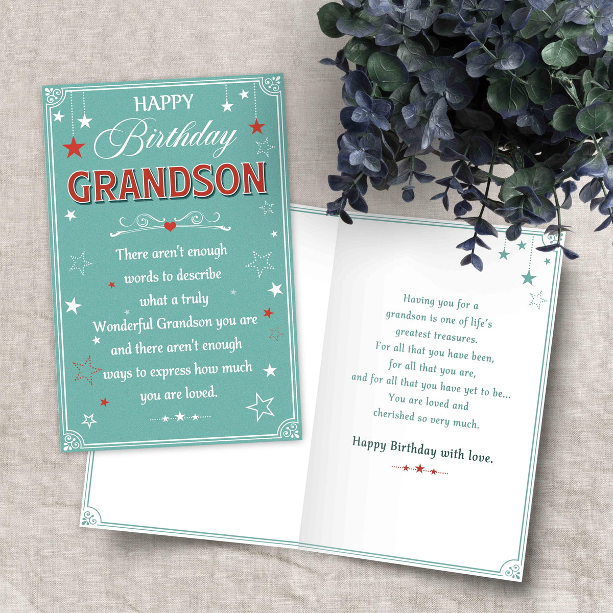 Nicavvi Birthday Card 99-102+151-156 - Grandson view 3